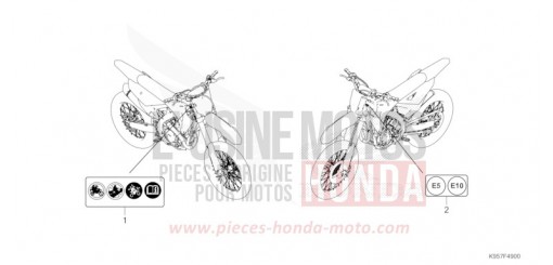 CAUTION LABEL CRF250RS de 2025